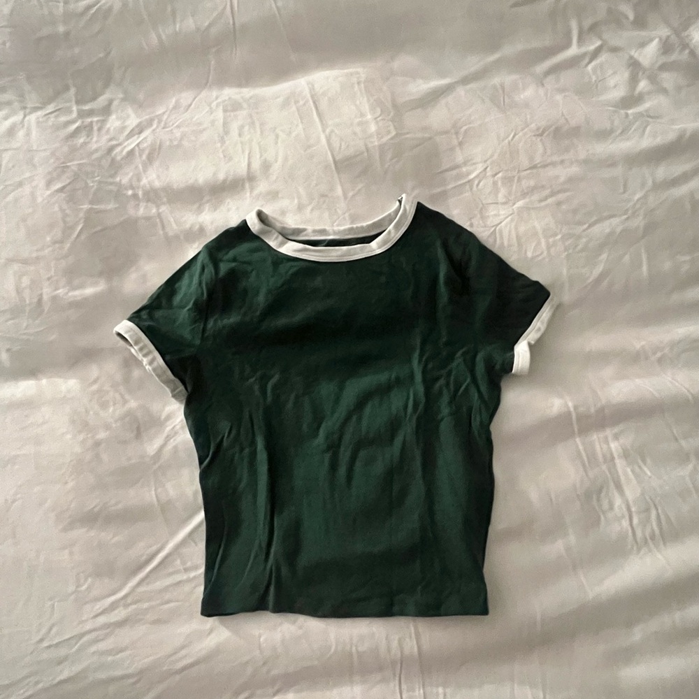 XS Hollister Dark Tee with White Accents